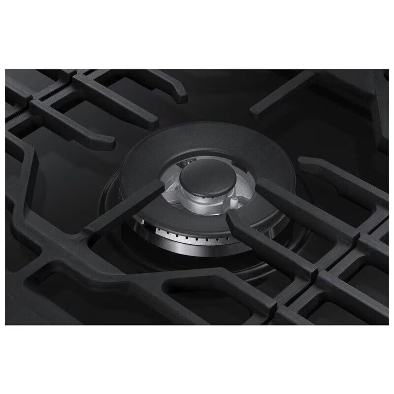 Samsung 30 in. 5-Burner Smart Natural Gas Cooktop with Griddle, Simmer Burner & Power Burner - Black Stainless, Black Stainless, hires
