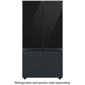Samsung BESPOKE 3-Door French Door Bottom Panel for Refrigerators - Matte Black Steel, , hires