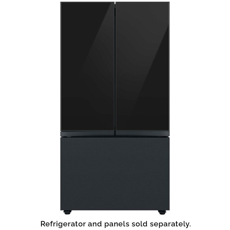 Samsung BESPOKE 3-Door French Door Bottom Panel for Refrigerators - Matte Black Steel, , hires