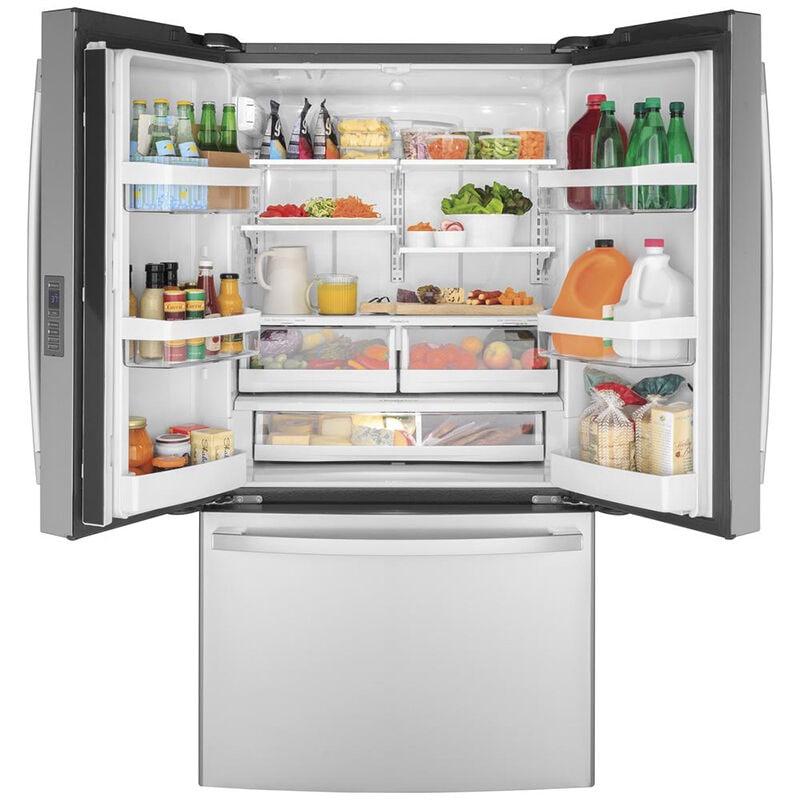 GE 36 in. 23.1 cu. ft. Counter Depth French Door Refrigerator with Ice Maker - Fingerprint Resistant Stainless, Fingerprint Resistant Stainless, hires