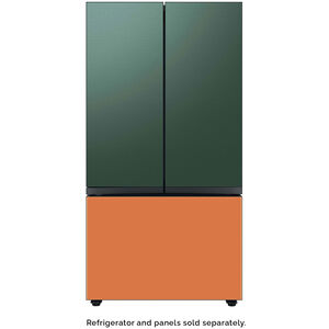 Samsung BESPOKE 3-Door French Door Top Panel for Refrigerators - Emerald Green Steel, , hires