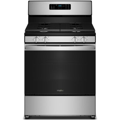 Whirlpool 30 in. 5.1 cu. ft. Gas Range with 4 Sealed Burners - Stainless Steel | WFGS3030RS