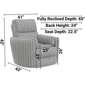 Catnapper Daydream Power Rocker Recliner - Gray, Gray, hires