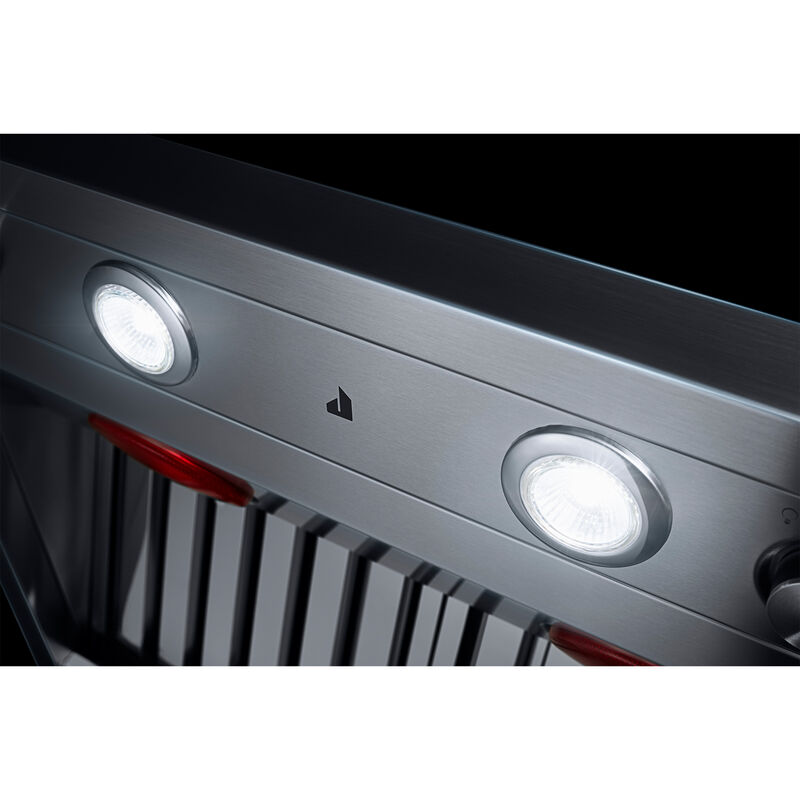 JennAir Pro-Style 36 in. Ducted Canopy Pro Style Style Range Hood with 600 CFM, 4 Fan Speeds & 2 Halogen Lights - Stainless Steel, , hires