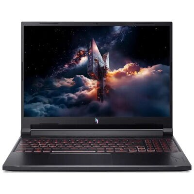 Acer Nitro V 16 in. Gaming Laptop with Intel Core 7-240H, 2.5 GHz, 10-Core CPU, NVIDIA GeForce RTX 5050, 8GB VRAM GPU, 16 RAM, 1 TB SSD, up to 9.5 Hrs. of Battery Life & Windows 11 Home - Obsidian Black | ANV16-7270X9