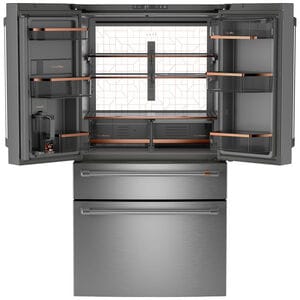 Cafe 36 in. 28.7 cu. ft. Smart 4-Door French Door Refrigerator with Internal Water Dispenser - Stainless Steel, Stainless Steel, hires