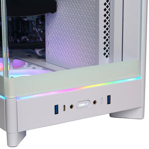CyberPowerPC Gamer Supreme Desktop with AMD Ryzen 7 9850X 3D, 4.7GHz 8-Core CPU, NVIDIA GeForce RTX 5070, 12GB VRAM GPU, 32 GB RAM, 1 TB SSD & Windows 11 Home - White, , hires