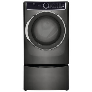 Electrolux 500 Series 27 in. 8.0 cu. ft. Front Load Gas Dryer with 10 Dryer Programs, 7 Dry Options, Sanitize Cycle & Wrinkle Care - Titanium, Titanium, hires
