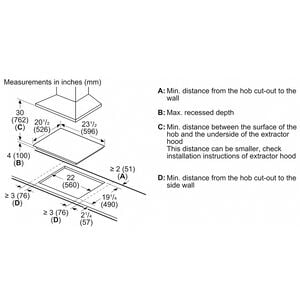 Bosch 500 Series 24 in. 4-Burner Electric Cooktop with Simmer Burner - Black, , hires