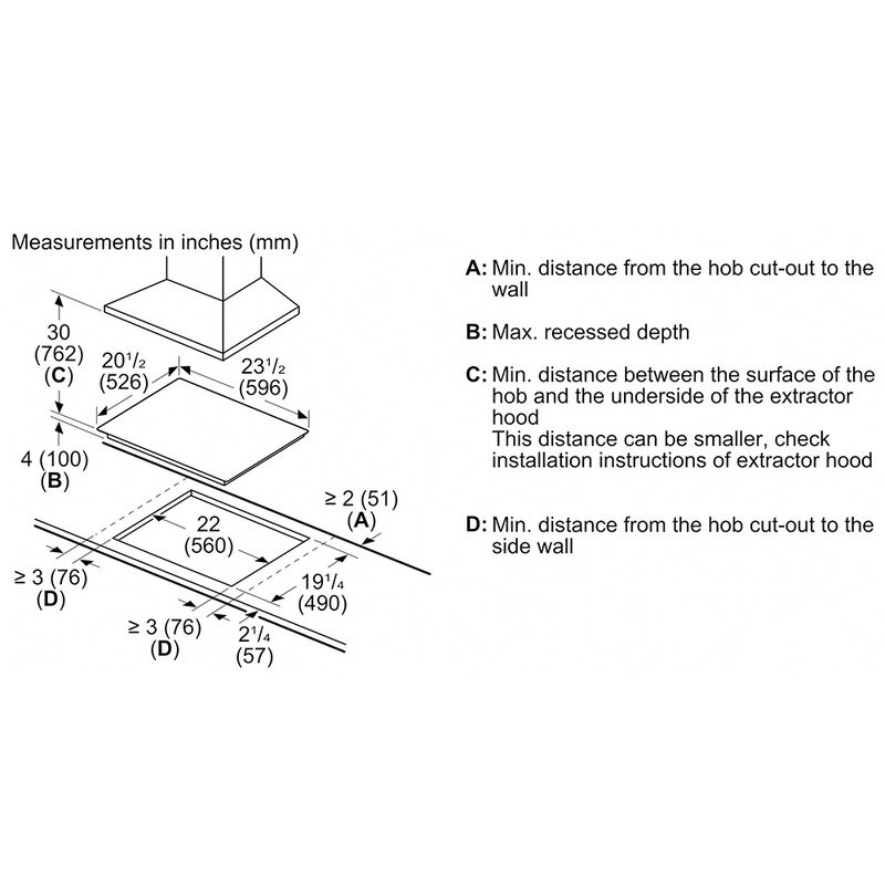 Bosch 500 Series 24 in. 4-Burner Electric Cooktop with Simmer Burner - Black, , hires