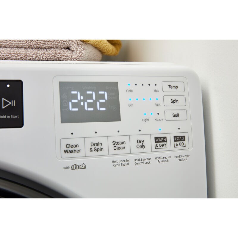 Whirlpool 27 in. 4.5 cu. ft. Electric All-in-One Front Load Washer-Dryer Combo with 1 Dryer Program & Wrinkle Care - White, , hires