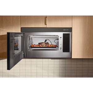 KitchenAid 30 in. 1.1 cu. ft. 950W Smart Over-the-Range Microwave with 400 CFM, Convection & Sensor Cooking - Black Ore, , hires