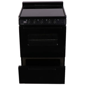 Premier 24 in. 3 cu. ft. Electric Range with Smoothtop Burners - Black, , hires