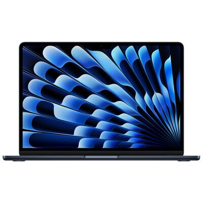 Apple MacBook Air (2025) 13.6 in. Notebook with Apple Intelligence, Apple M4 10-Core CPU, 10-Core GPU, 16 GB RAM, 512 GB SSD, up to 18 Hrs. of Battery Life & Mac OS - Midnight | MW133LL-A