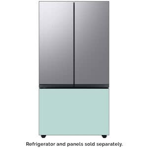 Samsung BESPOKE 3-Door French Door Bottom Panel for Refrigerators - Morning Blue Glass, , hires