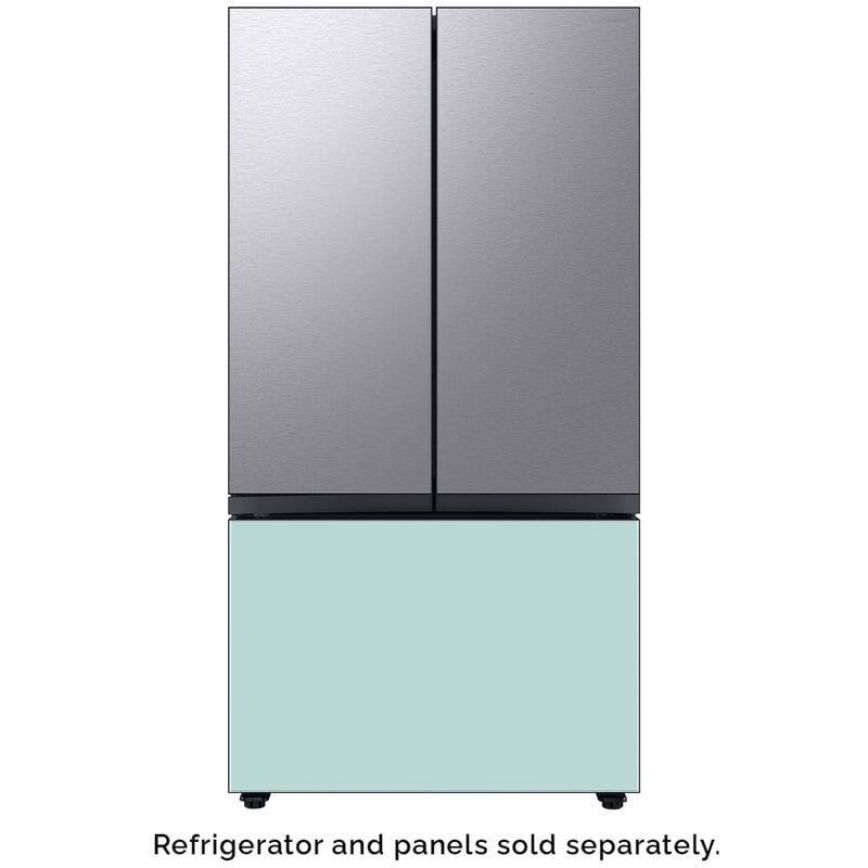 Samsung BESPOKE 3-Door French Door Bottom Panel for Refrigerators - Morning Blue Glass, , hires