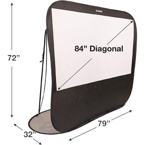 Sima 84" Pop Up Instant Portable Projection Screen - Black, , hires