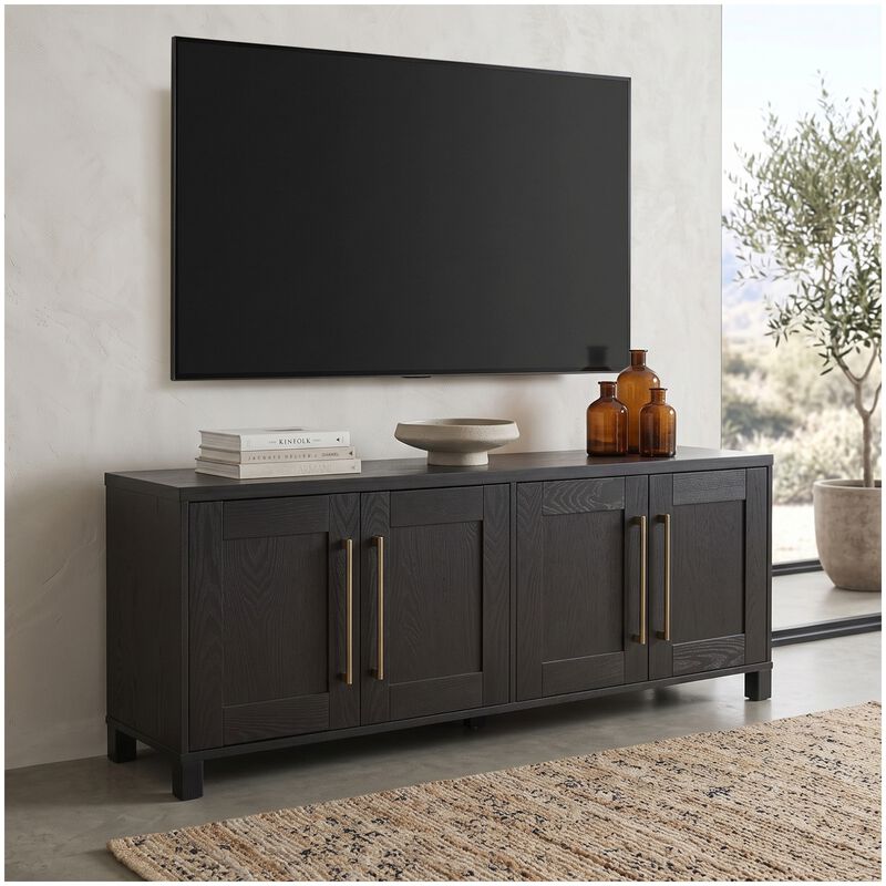 Preston & Cole Daphne 68" Wide TV Stand for TVs up to 75" - Black Grain, , hires