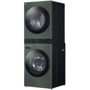 LG 27 in. WashTower with 4.5 cu. ft. Washer with 6 Wash Programs & 7.4 cu. ft. Gas Dryer with 6 Dryer Programs, Sensor Dry & Wrinkle Care - Nature Green, Nature Green, hires