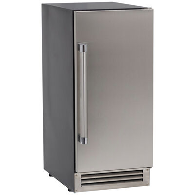 Avanti 15 in. Ice Maker with 25 Lbs. Ice Storage Capacity, Self-Cleaning Cycle, Clear Ice Technology & Digital Control - Stainless Steel | IME49U3S-IS
