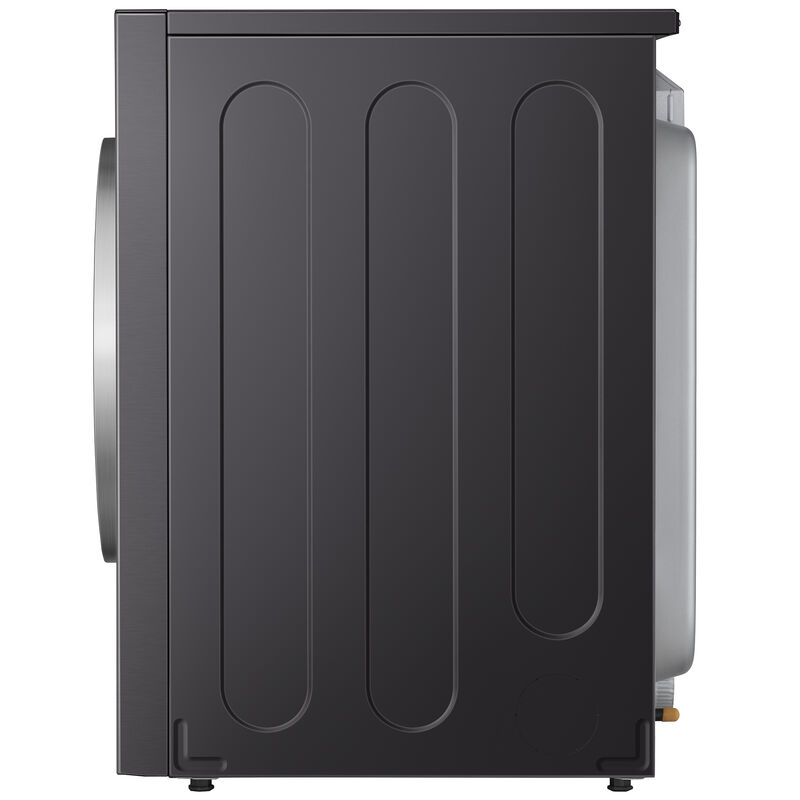 LG Signature 29 in. 9.0 cu. ft. Smart Stackable Gas Dryer with Built-In Intelligence, TurboSteam, AI Sensor Dry & Sanitize Cycle - Brushed Black Steel, , hires