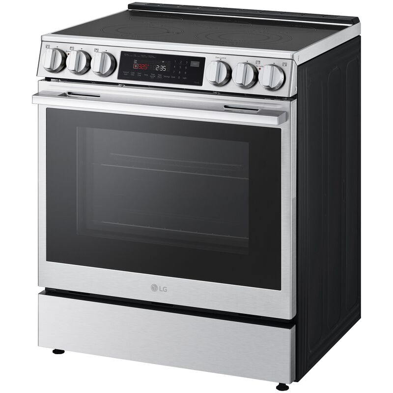 LG 30 in. 6.3 cu. ft. Smart Air-Fry True European Convection Electric Range with Radiant Burners PrintProof Stainless Steel, , hires