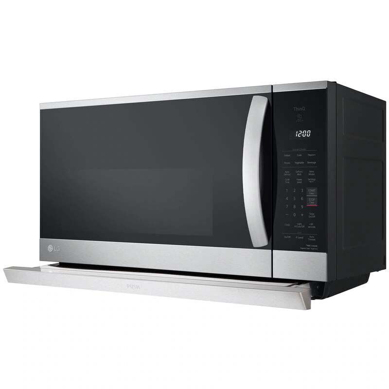 LG 30 in. 2.1 cu. ft. Over-the-Range Microwave with 10 Power Levels, 400 CFM & Sensor Cooking Controls - Print Proof Stainless Steel, PrintProof Stainless Steel, hires