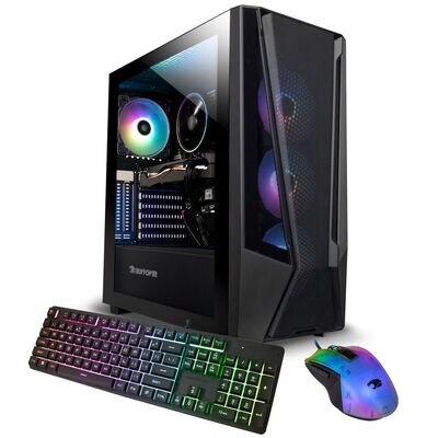 iBUYPOWER TraceMeshA7R78XT01 Gaming Desktop - AMD Ryzen 7 7700, AMD Radeon RX 7800 XT 16GB, 32GB DDR5 RGB RAM, 2TB NVMe SSD | TRACEMESHA7R