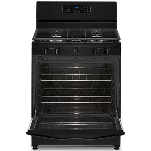 Whirlpool 30 in. 5.1 cu. ft. Gas Range with 5 Sealed Burners - Black, Black, hires