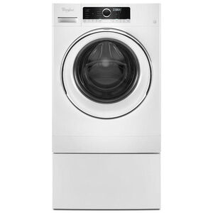 Whirlpool 24 in. 1.9 cu. ft. Stackable Front Load Washer with Detergent Dosing Aid & Sanitize Cycle - White, , hires