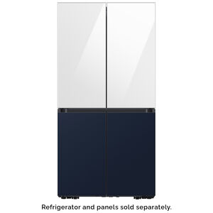 Samsung BESPOKE 4-Door Flex Top Panel for Refrigerators - White Glass, , hires