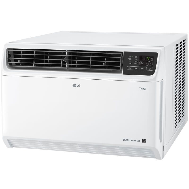 LG 18,000 BTU 230V Smart Energy Star Window/Wall Air Conditioner with Dual Inverter, 3 Fan Speeds, Sleep Mode & Remote Control - White, , hires