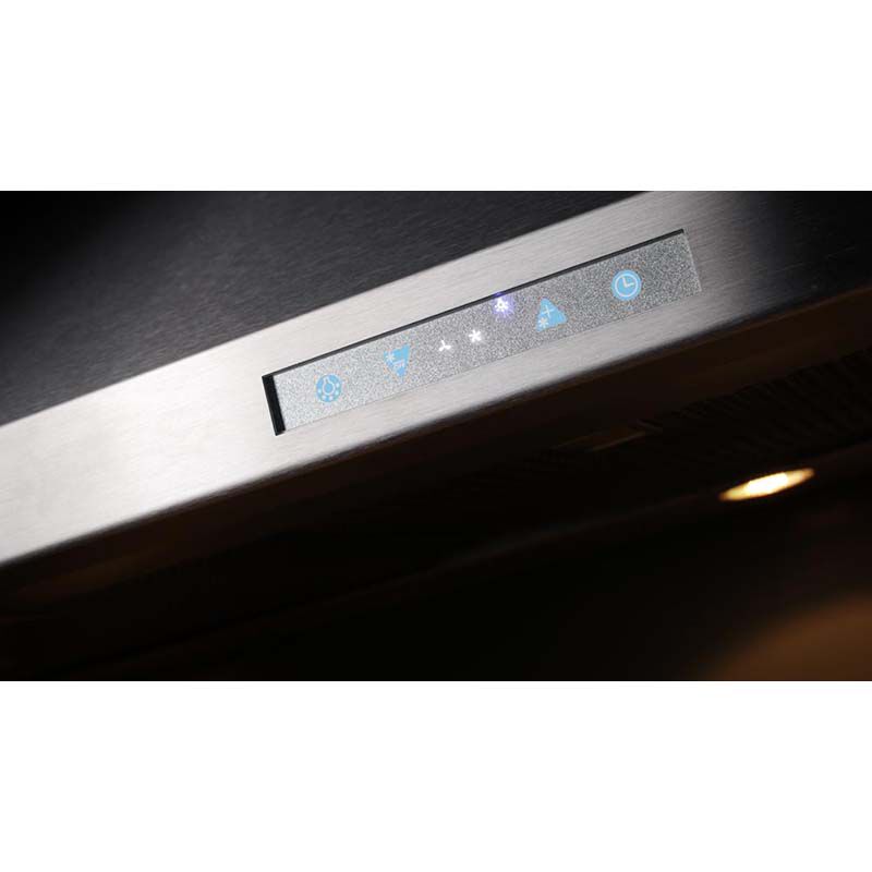 XO 42 in. Convertible Chimney Style Range Hood with 600 CFM, 3 Fan Speeds & 2 LED Lights - Stainless Steel, , hires