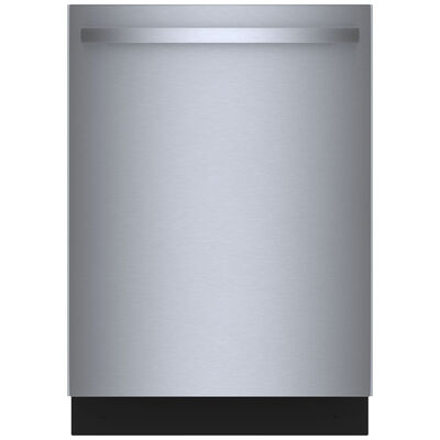Bosch 800 Series 24 in. Smart Built-In Dishwasher with Top Control, 42 dBA Sound Level, 16 Place Settings, 8 Wash Cycles & Sanitize Cycle - Stainless Steel | SHX78CM5N