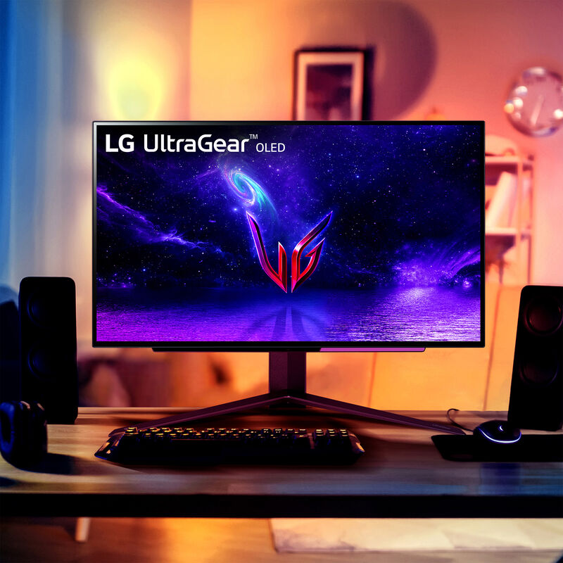  LG 27 Ultragear™ OLED QHD Gaming Monitor with 240Hz .03ms GtG  & nVIDIA® G-SYNC® Compatible,Black : Electronics