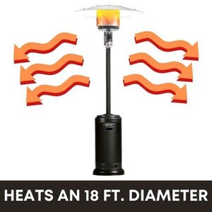 Sunheat Original Round Patio Heater - Black, , hires