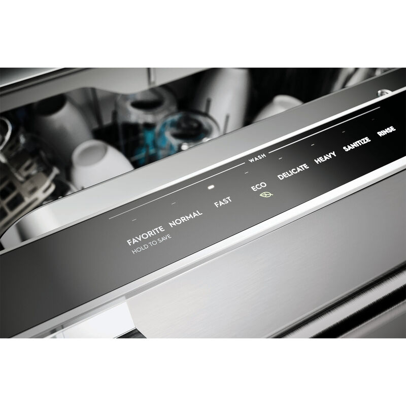 Frigidaire Gallery 24 in. Top Control Dishwasher with 47 dBa Sound Level, 3rd-Rack, CleanBoost & Pocket - Stainless Steel, , hires