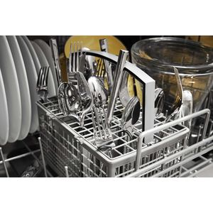 Whirlpool 24 in. ADA Compliant Front Control Dishwasher with 51 dBa Sound Level - White, White, hires