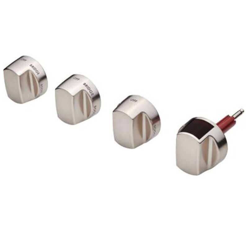 Wolf 36" Induction Range Knob Kit - Brushed Stainless Steel, , hires