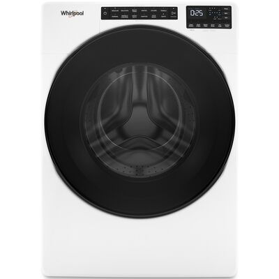 Whirlpool 27 in. 5.0 cu. ft. Stackable Front Load Washer with Sanitize, Steam & Quick Wash Cycles - White | WFW6605MW