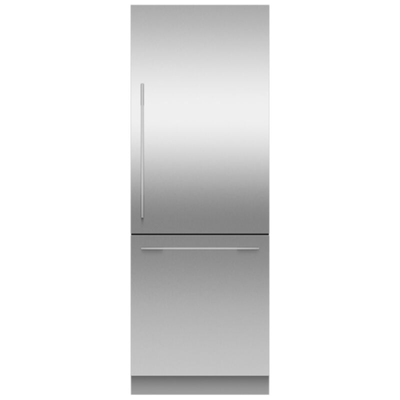 Fisher & Paykel Series 11 30 in. 15.9 cu. ft. Built-In Smart Counter Depth Bottom Freezer Refrigerator with Zero Clearance Hinge & Internal Water Dispenser - Custom Panel Ready, , hires