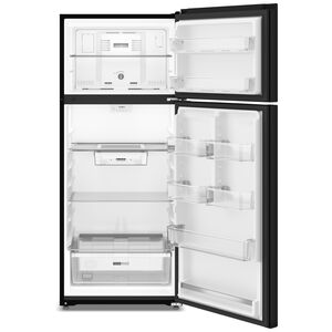 Whirlpool 28 in. 17.6 cu. ft. Garage Ready Top Freezer Refrigerator - Black, Black, hires