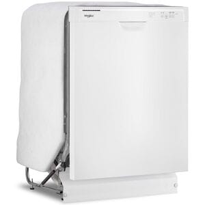 Whirlpool 24 in. Front Control Dishwasher with 59 dBa Sound Level & Pocket - White, White, hires