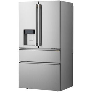 LG SIGNATURE 36 in. 21.7 cu. ft. Smart Counter Depth 4-Door French Door Refrigerator with Ice & Water Dispenser - PrintProof Stainless Steel, , hires