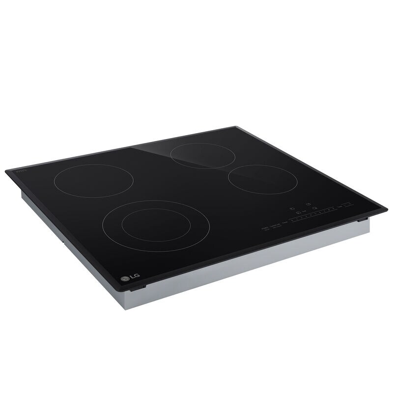 LG 24 in. 4-Burner Electric Cooktop - Black, , hires