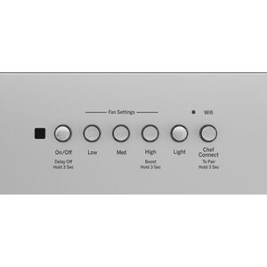 GE 42 in. Smart Convertible Standard Style Range Hood with 1200 CFM, 4 Fan Speeds & 4 LED Lights - Stainless Steel, , hires