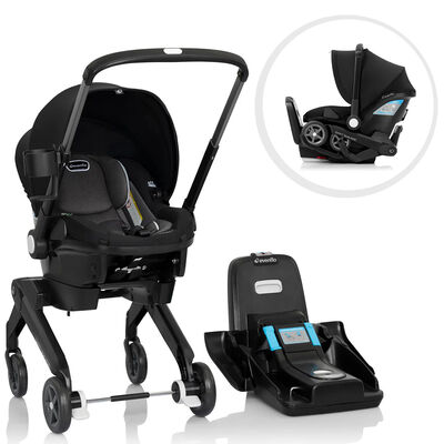Evenflo Shyft DualRide Infant Car Seat and Stroller Combo - Beaufort Black | CS150112460