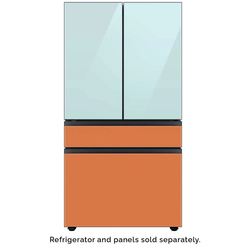 Samsung BESPOKE 4-Door French Door Top Panel for Refrigerators - Morning Blue Glass, , hires