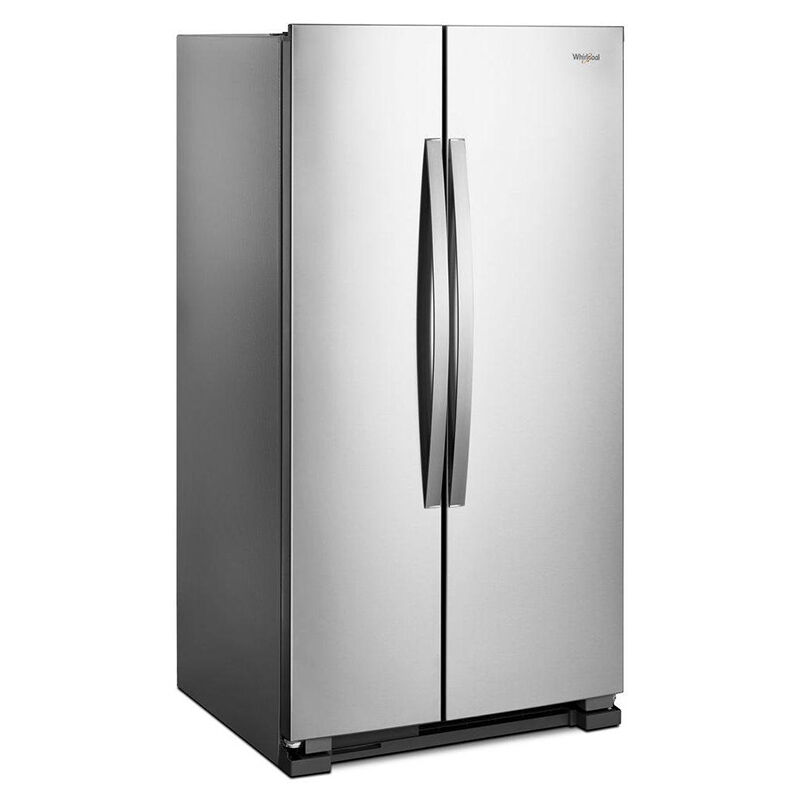 Whirlpool 33 in. 21.6 cu. ft. Side-by-Side Refrigerator - Monochromatic Stainless Steel, Monochromatic Stainless Steel, hires