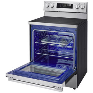 LG 30 in. 6.3 cu. ft. Smart Air-Fry True European Convection Electric Range with 4 Induction Burners - Stainless Steel, , hires